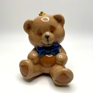 Discontinued Lladro Teddy Bear Holiday Ornament